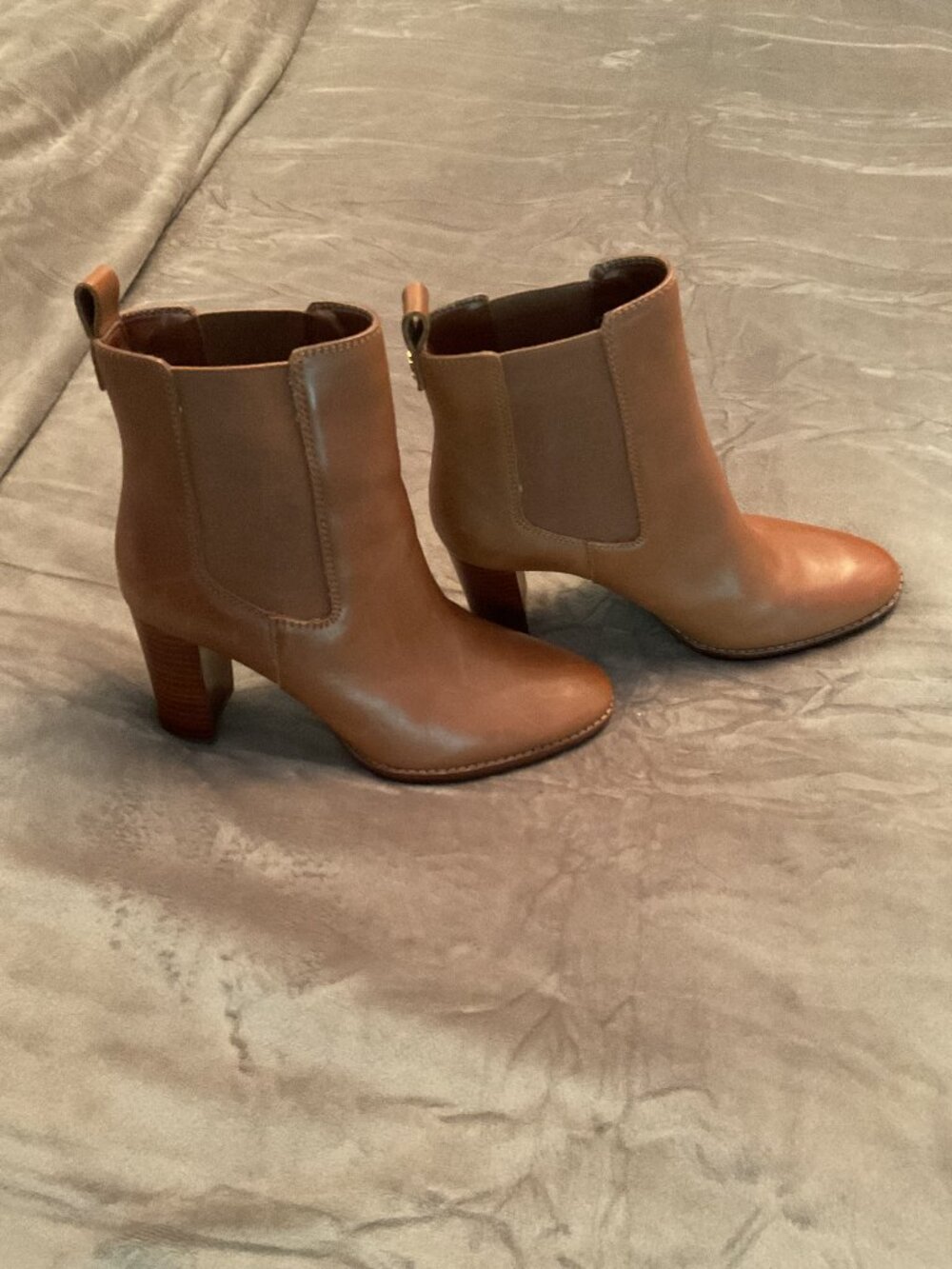 Ralph Lauren Brown Leather Ankle Boots